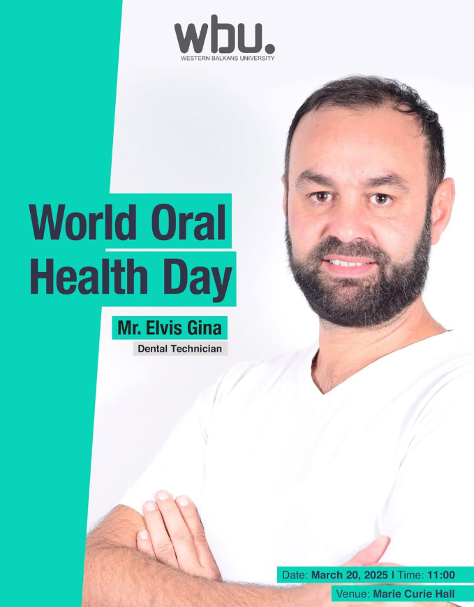 Open Lecture, World Oral Health Day - Mr. Elvis Gina